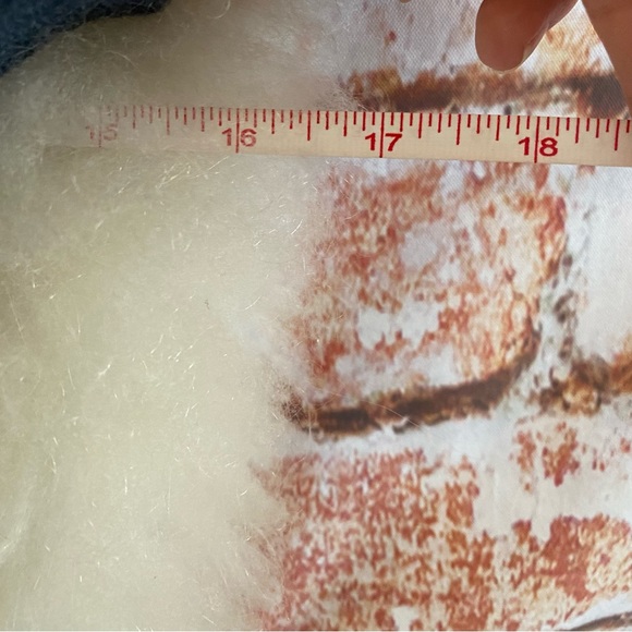 Vintage Peruvian Alpaca Wall Hanging Llama Fur Rug - Picture 7 of 7